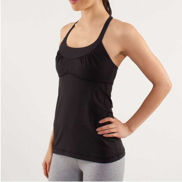 lululemon athletica Tops - Black Lululemon scoop me up tank top